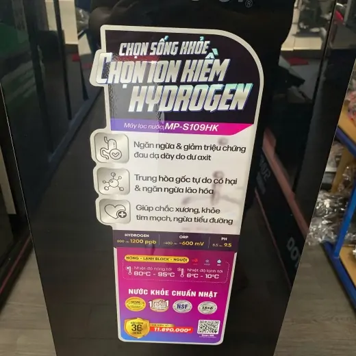 Máy lọc nước ion kiềm hydrogen Mutosi MP-S109HK